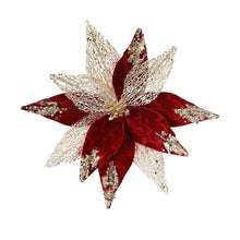 Christmas Flowers Decoration High-gloss Sequins Christmas Tree Ornaments Glittery For Xmas New Year Wedding Party Wreath Decor