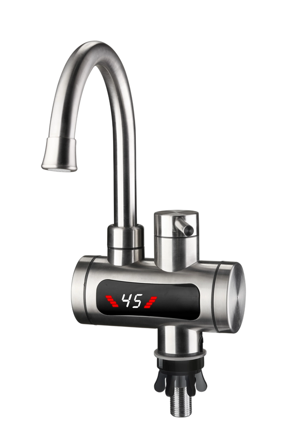 Instant Electric Water Heater 3300W EU Plug Under Sink 220V Kitchen Bathroom Tankless Hot Water Faucet Heater 360° Rotatable