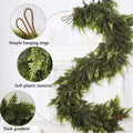 Christmas Tree Decorations Holiday Faux Garland Cedar Rattan Wreath Artificial Pine Garland Wedding Home Fireplace Door Decor