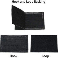 Black & White Paw Print Cute Pet Embroidered Velcros Patch Morale, Tactical Hook & Loop Fastener for Backpacks, Bags Military