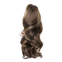 Long Hair Bun Wig Ponytail High Temperature Silk Fiber Clip 17 Inch Natural Looking Wig Fashion Elegant Long Hair Daily Curl Wig
