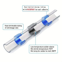 Waterproof Heat Shrinkable Solder Ring Terminal Kit - Available in 50/100/200/250pcs Combination Boxes for Easy Connections
