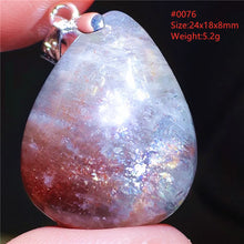 Natural Red Green Strawberry Quartz Arusha Orange Sunstone Pendant Necklace Women Men Jewelry Flash Fashion Stone Beads AAAAAA