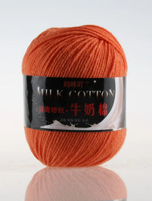1Pc 50g Milk Cotton Knitting Yarn Crochet Yarn Hand Knitted Line DIY Knit Sweater Scarf Hat sock blanket amigurumi threads 120M