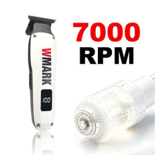 WMARK NG-1205 Hair Trimmer for Men DLC T-Blade 7000RPM LCD Display Finishing Machine Cordless Low Noise Professional Barber
