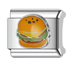 Trusta 2024 Fashion Cute Food Charm Italian Links 9mm Bracelet Stainless Steel For Girls Birthday Party Gift DIY Jewelry N006