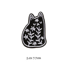 1pc Black White Biker Patches for Clothes Iron on Clothing Letter Appliques Skull Star Stripes Embroidered Sticker Round Badge