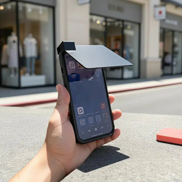 1 unidad de accesorios para teléfono móvil, mejora la visibilidad de la pantalla con luz intensa, reduce el reflejo de la luz solar, parasol para teléfono móvil