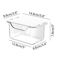 1PC Drawer Style Storage Box Under The Mirror Cabinet Transparent Bathroom Cotton Stick Makeup Cotton Bathroom Pull-Out Storage