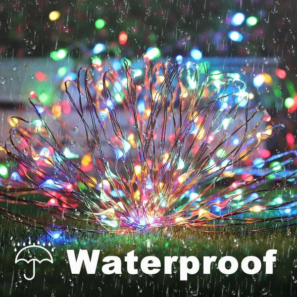 102M/52M/32m/22m/11m/7m Solar LED Light Outdoor Festoon Waterproof Garland String Lights Street Garland for Wedding Party Decor