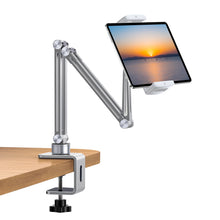 Oatsbasf Matal Clip Holder for 4-12.9'' Devices Phone Tablet Stand for Bed Desk Flexible Arm Destop Mount Overhead Lazy Bracket