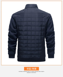Cotton Padded Baseball Collar Jacket Men's Autumn and Winter New Style Business Windproof Casual Jacket Cotton Jacket Clothes