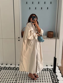 Women Black Long Solid Color Trench Coat Stand Collar Loose Drop Shoulder Single-breasted Windbreaker Lady Commute Outing Wear