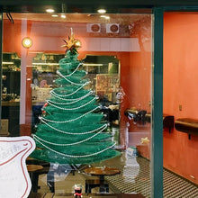Christmas Decoration Diy Glass Home Christmas Tree Window Shop Floor-to-ceiling Window Atmosphere Home Wedding Scene Layout