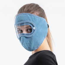 Máscara facial completa a prueba de viento y polvo para ciclismo y esquí, transpirable, con protección ocular, gafas antivaho de alta definición y capucha.