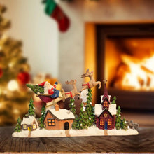 Christmas Village House Figurine Collection Xmas Decor Christmas Tabletop Decoration for Desk Bedroom Holiday Cabinet Party