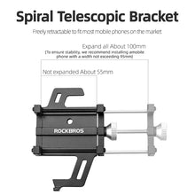 ROCKBROS Bike Phone Holder Aluminum Alloy Bike Stand Adjustable 360 Rotation Bicycle Phone Mount Motorcycle Bike Accessories