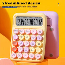 1pc 12-digit large LCD display and big round button desktop calculator for flexible keyboard calculator for office, school