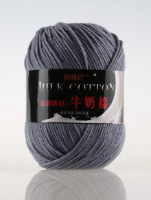 1Pc 50g Milk Cotton Knitting Yarn Crochet Yarn Hand Knitted Line DIY Knit Sweater Scarf Hat sock blanket amigurumi threads 120M
