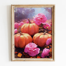 Vintage Floral Pumpkin Canvas Poster, Pink Autumn Halloween Wall Art Print - image 17
