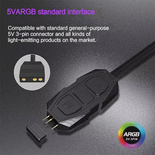 Coolcirc ARGB Controller 5V 3pin To SATA Power Supply Mini RGB Controller 3PIN Hub For Computer CPU Case Fan LED Light Radiator
