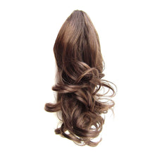 Long Hair Bun Wig Ponytail High Temperature Silk Fiber Clip 17 Inch Natural Looking Wig Fashion Elegant Long Hair Daily Curl Wig