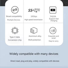 USB A to Type-C Adapter USB 3.1 OTG Adapter Mobile Phone Laptop Fast Charging Converter 10Gb Data Transfer Cable Connector