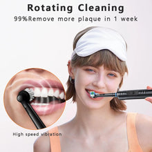 Rotating Electric Toothbrush 3 Modes USB Fast Rechargeable Rotary Electric Toothbrush with Timer Travel Case and 8 Brush Heads