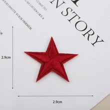 1pcs Small Star Embroidery Patches For Clothing Jeans Hat Iron on Sticker Love Appliques Stripes Garment Sewing Supplies