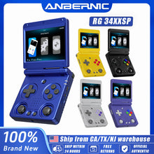 Anbernic RG34XXSP 3.4-Inch IPS Linux 64-bit Game Console H700 Quad-Core 1GB Retro Game Player HD-Connect To TV RG 34XXSP 3300mAH