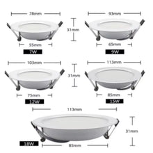 HOMEFISH Spot LED Downlight Ceiling AC 220V 240V 7W 18W Spotlight Cold Warm White Round Recessed Lamp LED Spot Light Lighting