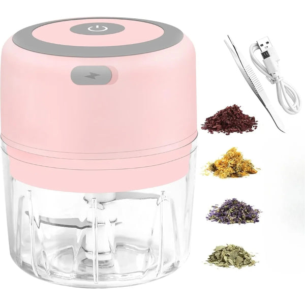Electric Mini Garlic Chopper  Portable Cordless Vegetable Blender, Onion Mincer with USB Charging for Baby Food, Chili, Herbs
