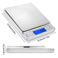 Báscula de cocina digital portátil de 3000g/0.1g con pantalla LCD, pesaje en gramos y onzas, utilizada para cocina, joyería y alimentos