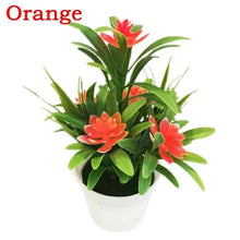 Artificial Lotus Flower in Pot, Plastic Fake Plant for Home and Office Decor - image 7
