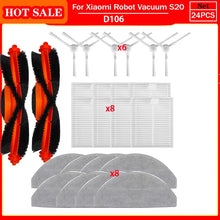 For Xiaomi Vacuum cleaner S20 / D106  E12 E10 B112 Accessories Replacement Main Side Brush Mop Cloth Filter Parts