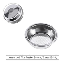 Pressurized Espresso Filter Basket, 51/54/58mm Single or Double Cup - image 9