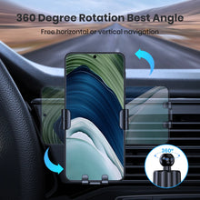TOPK Universal Car Phone Holder, Hands Free Air Vent Mount for Car, Cell Phone Stand Compatible with iPhone & Android Smartphone