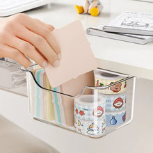 1PC Drawer Style Storage Box Under The Mirror Cabinet Transparent Bathroom Cotton Stick Makeup Cotton Bathroom Pull-Out Storage