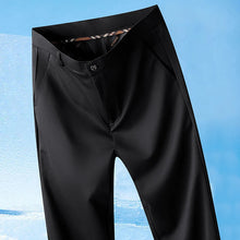 2026 Men's Spring Summer Autumn  Pants Straight Stretch Casual No Trace No Ironing Fabric Silky Cool Feeling Trousers 29-42