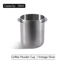 58mm Dosing Cup Sniffing Mug 304 Stainless Steel Coffee Dosing Cup Compatible with 58mm Espresso Portafilters Coffee Accessories