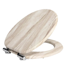 Sainos Universal Wc Seat with Soft Close Toilet Seat Cover Wood Toilet Lid Toilet Seat Many Colorful Motifs Toilet Topper