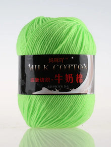 1Pc 50g Milk Cotton Knitting Yarn Crochet Yarn Hand Knitted Line DIY Knit Sweater Scarf Hat sock blanket amigurumi threads 120M