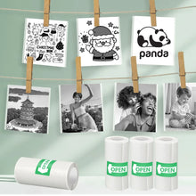 Printable Adhesive Paper 3~15 Pcs Mini Printer Sticker Paper Rolls, Thermal Photo Paper Rolls, for Mini Pocket Thermal Printer