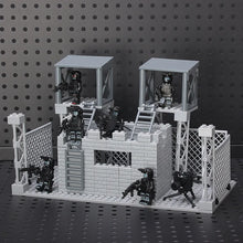 DIY assembling toys for the building block model MOC scene of the gun arsenal of military base. party favors for kids birthday
