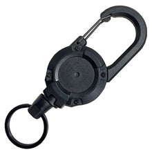 1Pcs Retractable Badge Reel Heavy Duty Clip Carabiner Keychain Portable Extendable Key Holder for Men Outdoor Bag Accessorie
