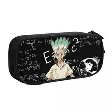 Estuche de lápices de Dr. Stone con Senku Ishigami, regalo para estudiantes, caja para bolígrafos, bolsa de lápices, estuche de gran capacidad, portalápices