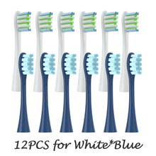 12PCS Vacuum Sealed Packed Replacement Brush Heads for Oclean X PRO/ Z1/ F1/ One/ Air 2 /SE Soft DuPont Deep Cleaning Nozzles