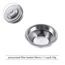 Pressurized Espresso Filter Basket, 51/54/58mm Single or Double Cup - image 8
