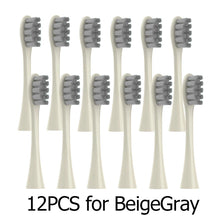 12PCS Vacuum Sealed Packed Replacement Brush Heads for Oclean X PRO/ Z1/ F1/ One/ Air 2 /SE Soft DuPont Deep Cleaning Nozzles