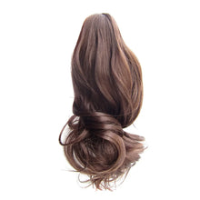 Long Hair Bun Wig Ponytail High Temperature Silk Fiber Clip 17 Inch Natural Looking Wig Fashion Elegant Long Hair Daily Curl Wig